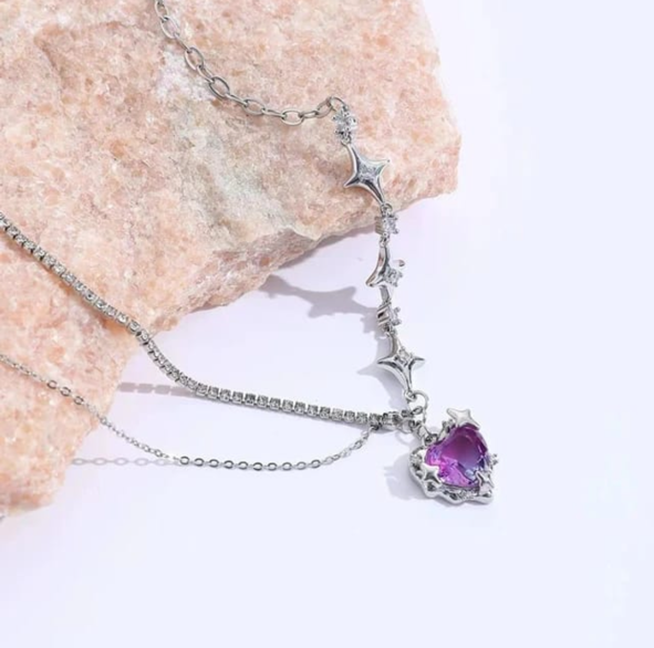 Ocean Heartcut Diamond Necklace