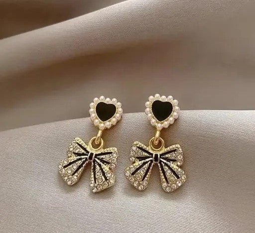 Crystal Bow Earrings