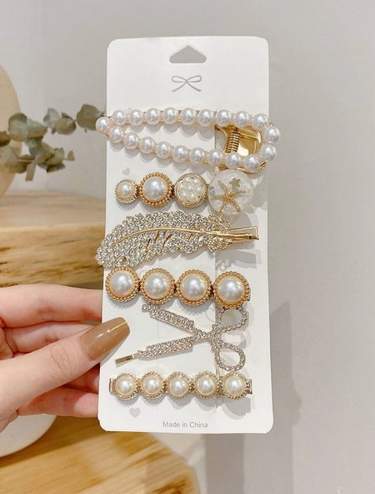 Korean Hair Clips (Pack of 6 pins)