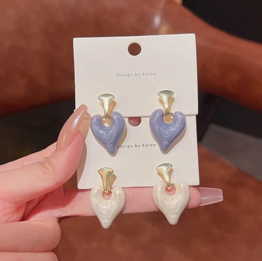 Blue Stud Korean Earrings